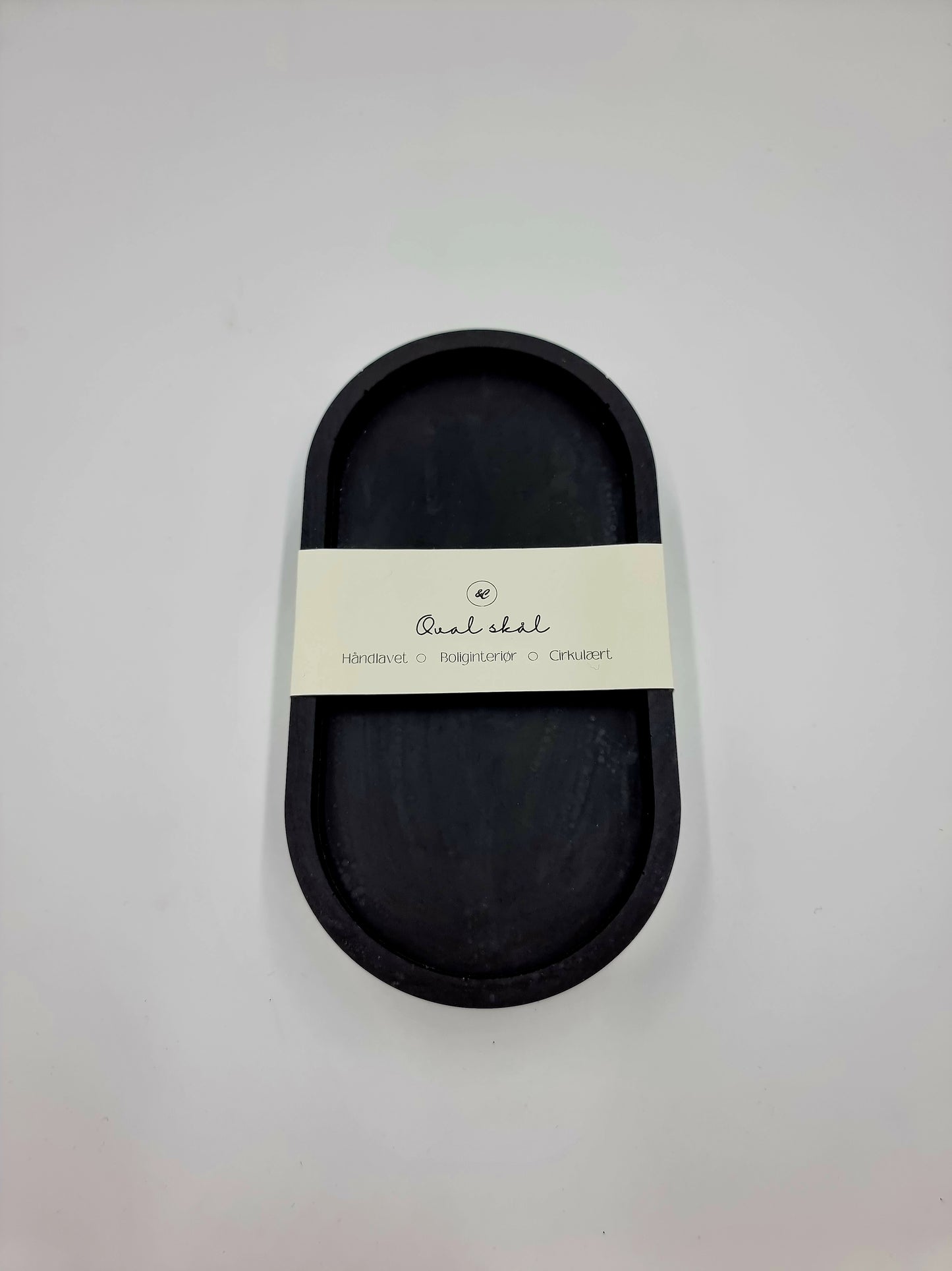 Ovalt fad - Classic Black