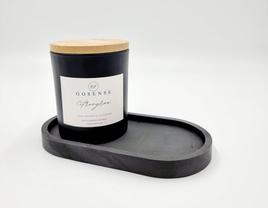 Ovalt fad - Classic Black